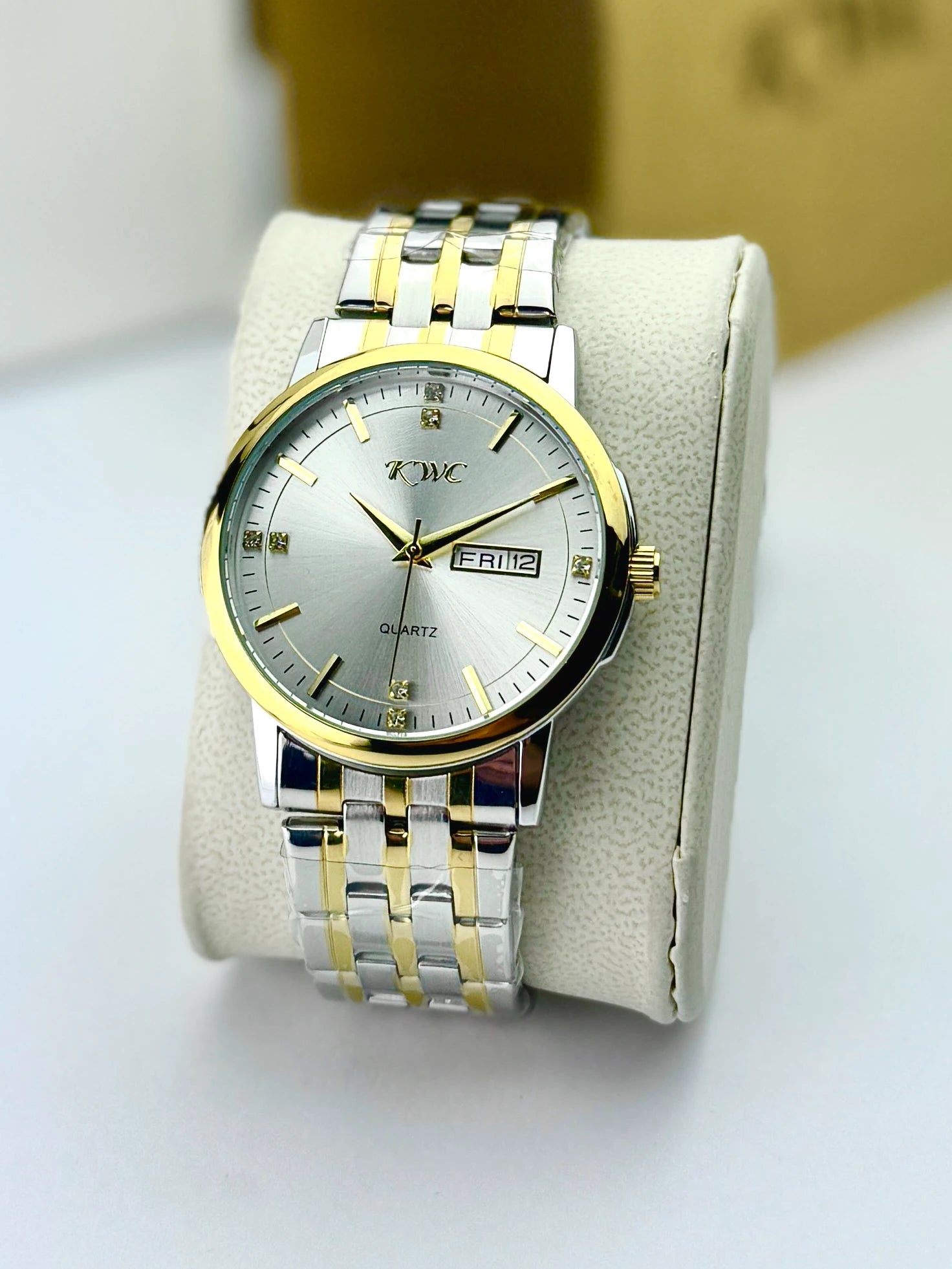 KWC K-425 MDD | Classic Two Tone White Day-Date Men's Watch