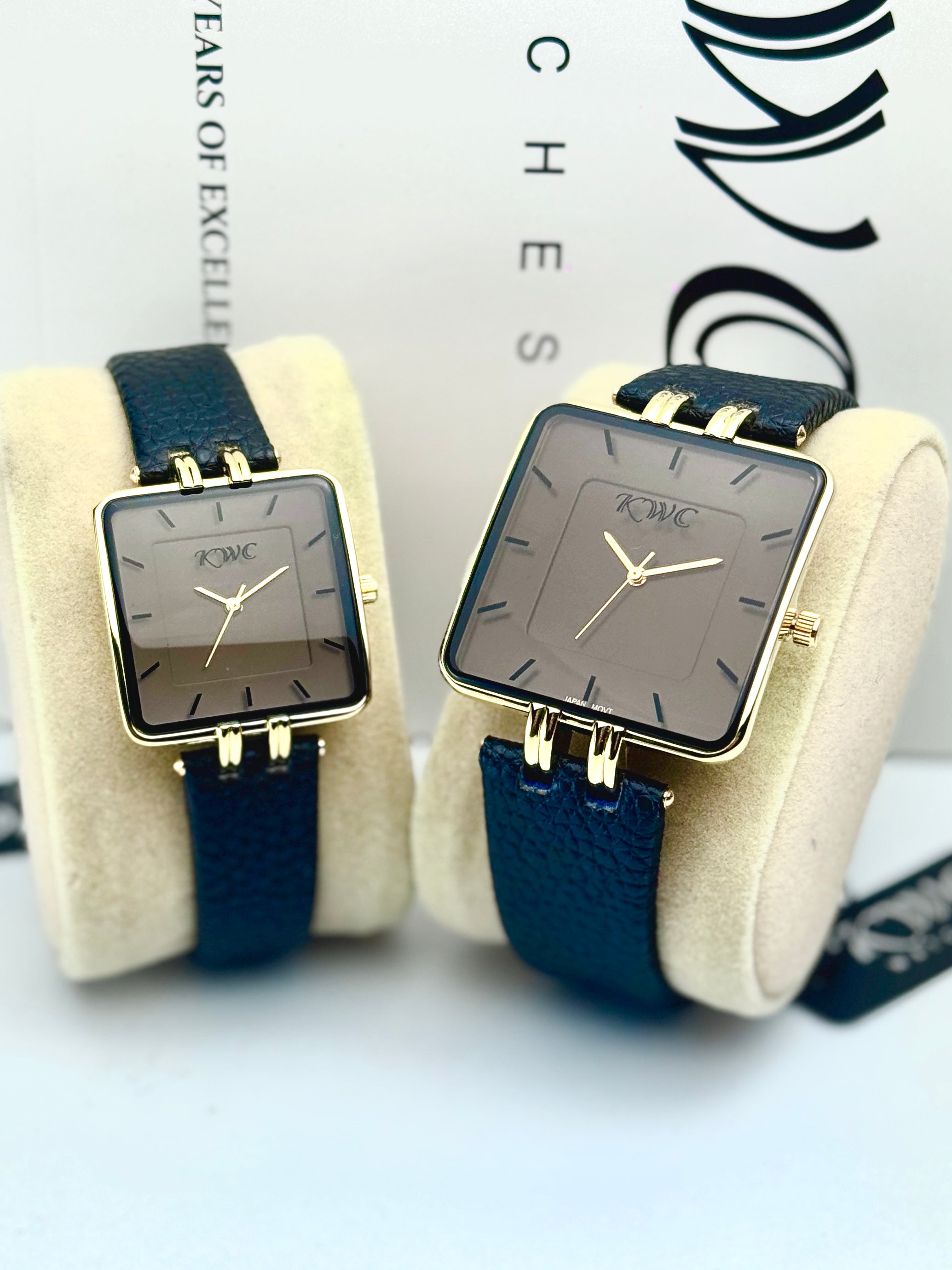 KWC K-204 "Soulmate" Pair Set | Minimalist Square Edition Golden