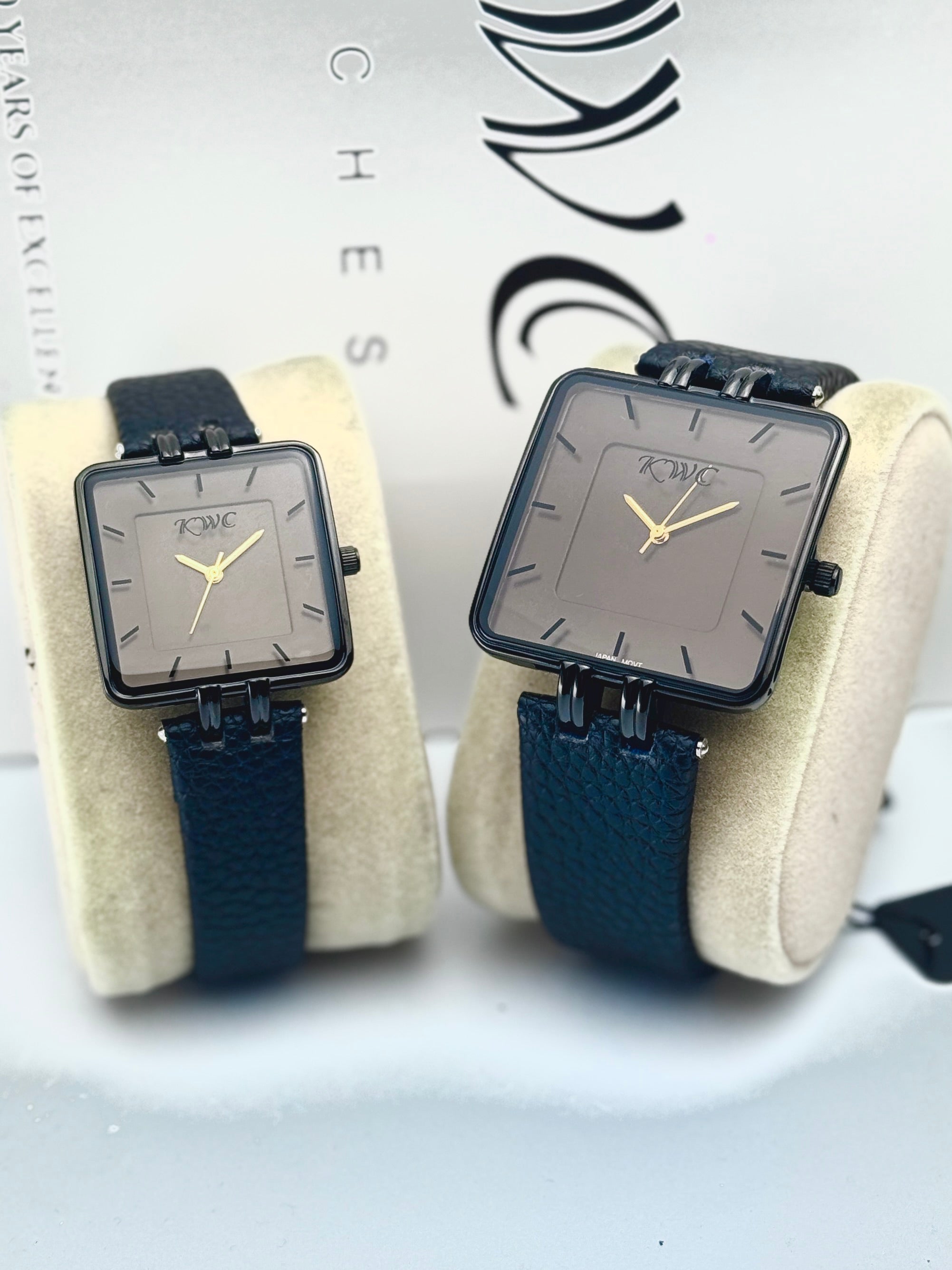 KWC K-204 "Soulmate" Pair Set | Minimalist Square Edition Black
